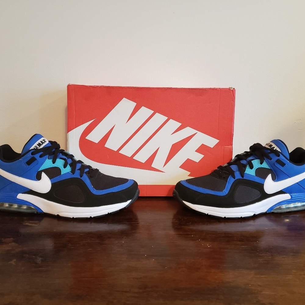 Nike Air Max Go Strong Black and Royal Blue